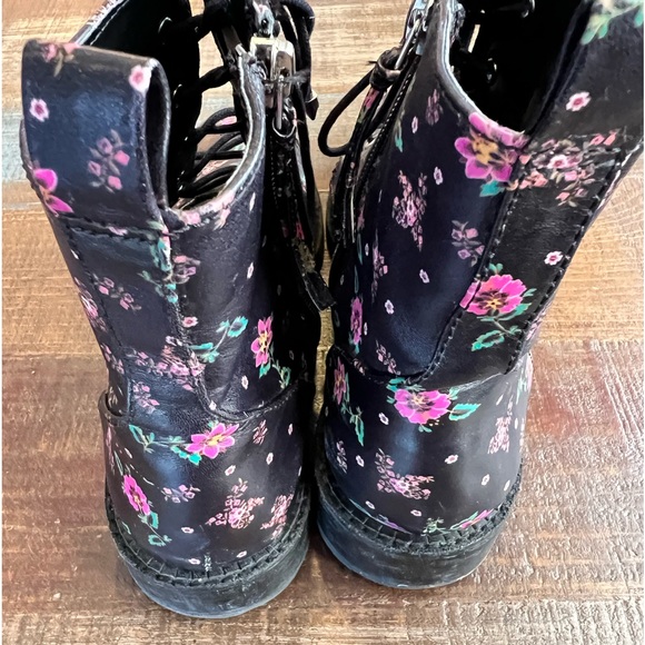 Rebecca Minkoff floral combat boots 8 EUC - Picture 4 of 10